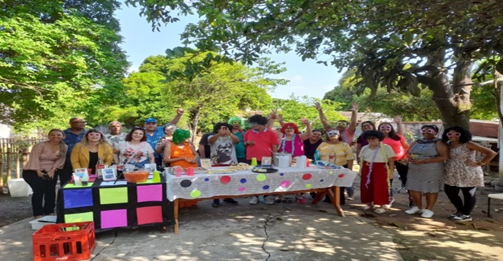 Confraternização ao ar livre